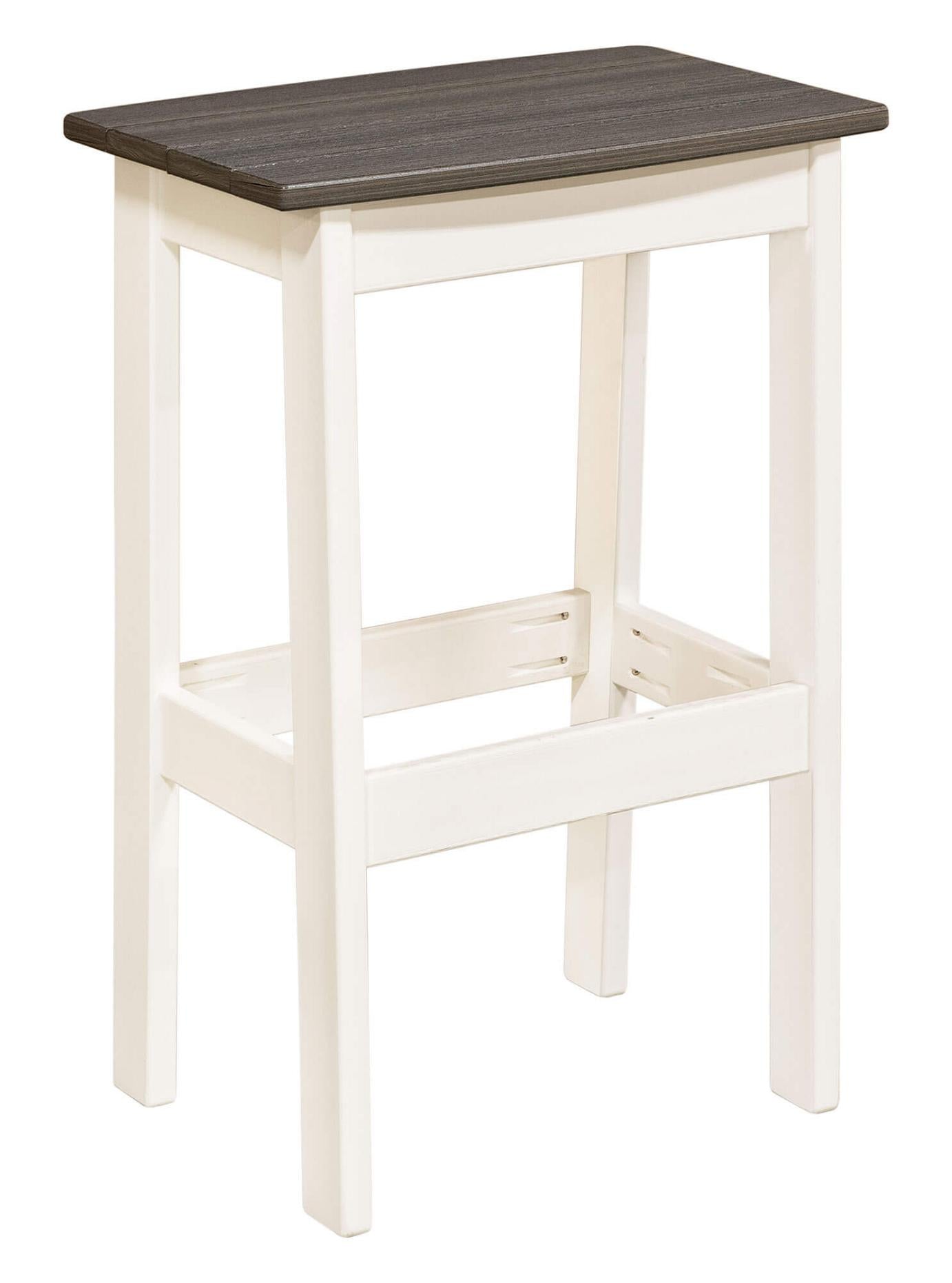 EC Woods Belmar Bar Set Bar Chair / White Frame / Dark Grey Accents