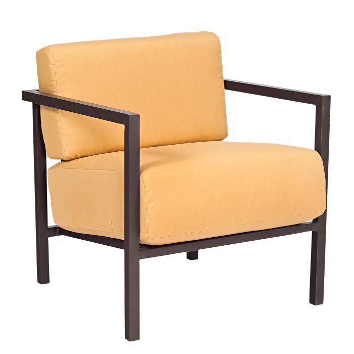 Woodard Salona Seating Set Matte White / Brisa Distressed Charcoal (24T Grade G) / Lounge Chair