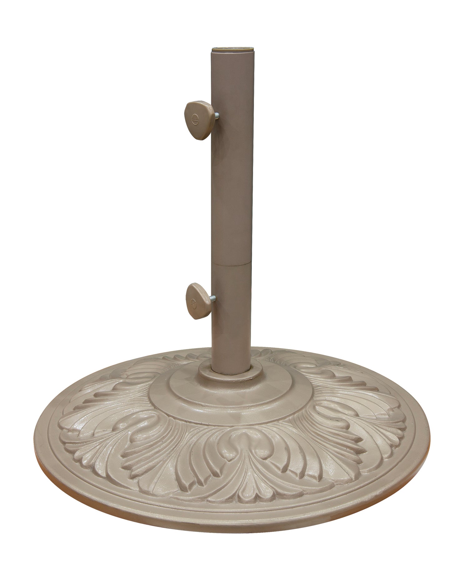Treasure Garden 50 lb. Art Deco Umbrella Base Champagne