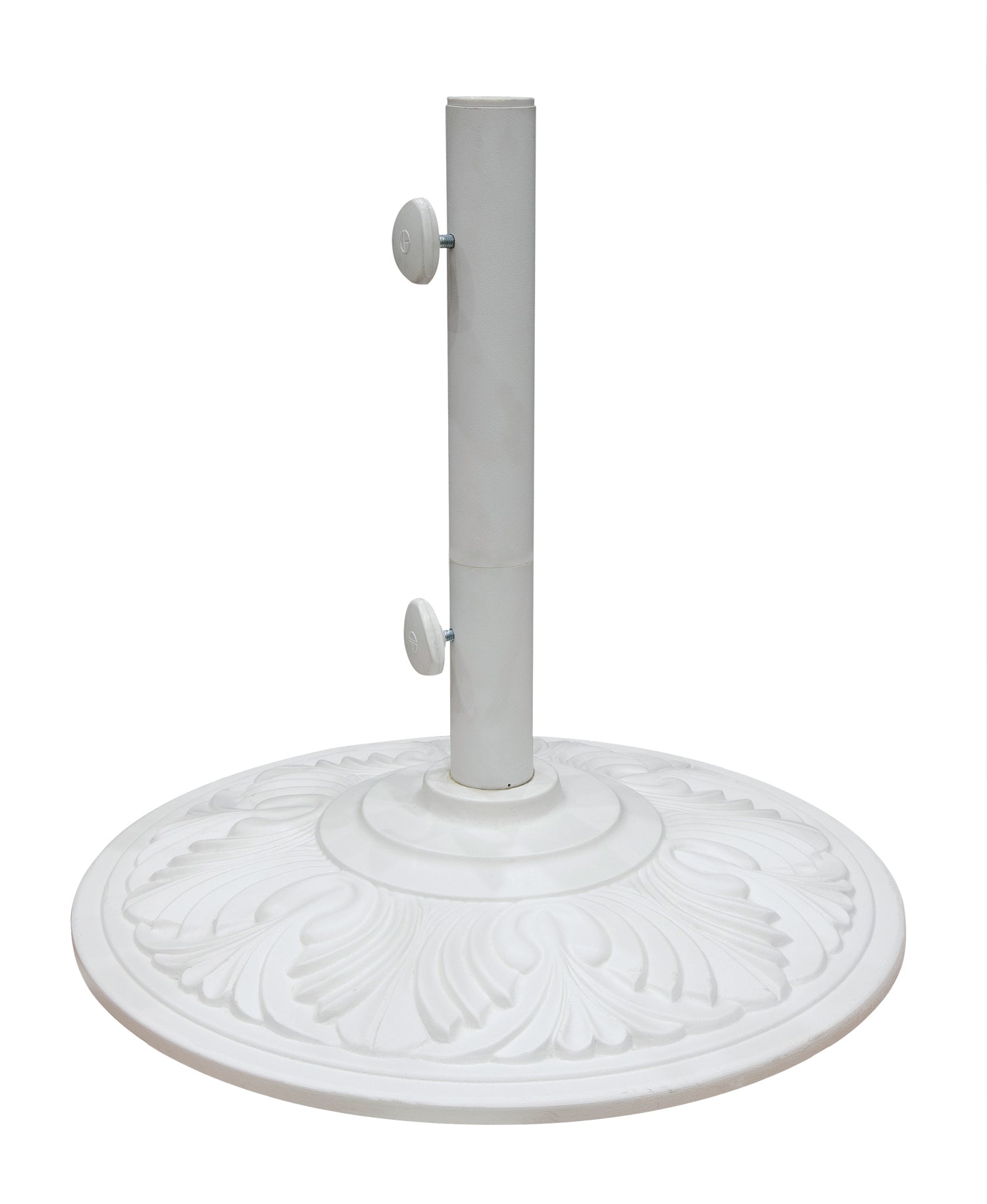 Treasure Garden 50 lb. Art Deco Umbrella Base White
