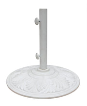 Treasure Garden 50 lb. Art Deco Umbrella Base White