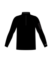 Le Bent Mens Core Midweight 1/4 Zip Black