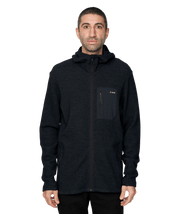 Le Bent Mens Sentinel Midweight Waffle Knit Zip Hoody