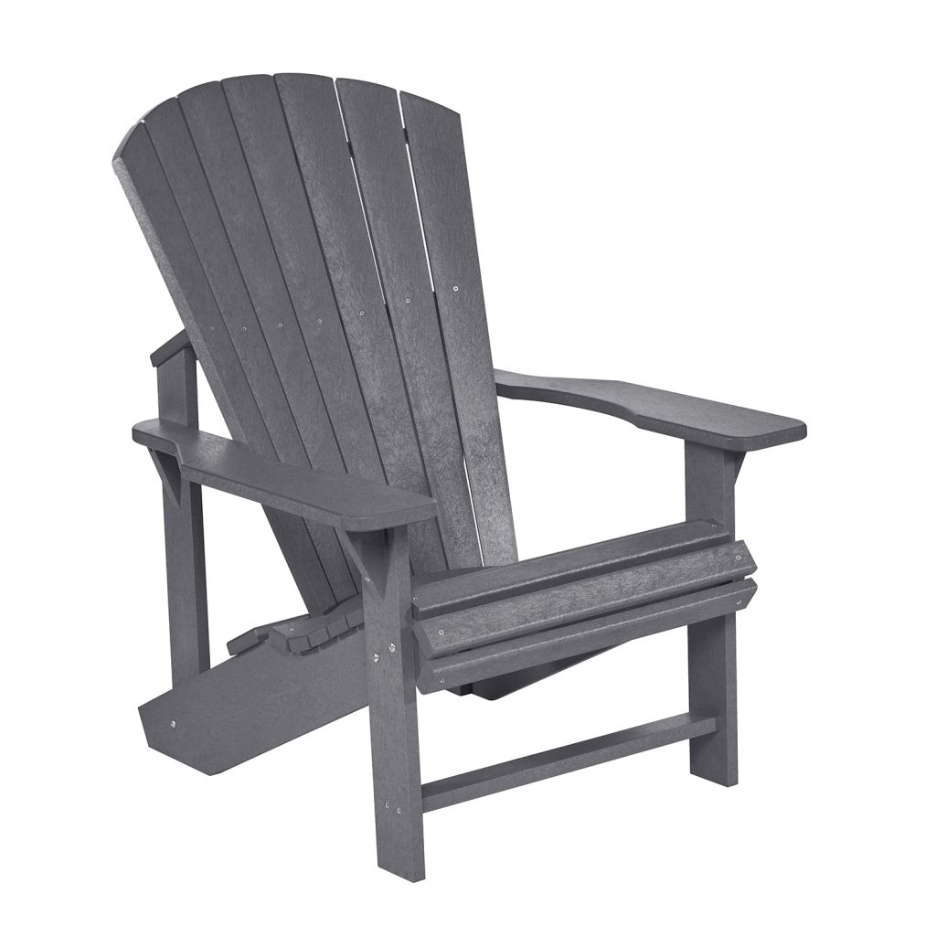C.R. Plastics Classic Adirondack Chair Slate Grey