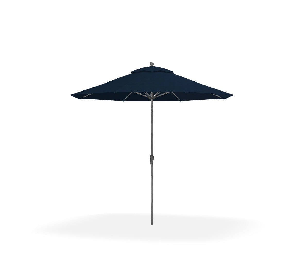 Frankford Umbrellas Monterey 9 Auto Tilt Umbrella Platinum / Captain Navy