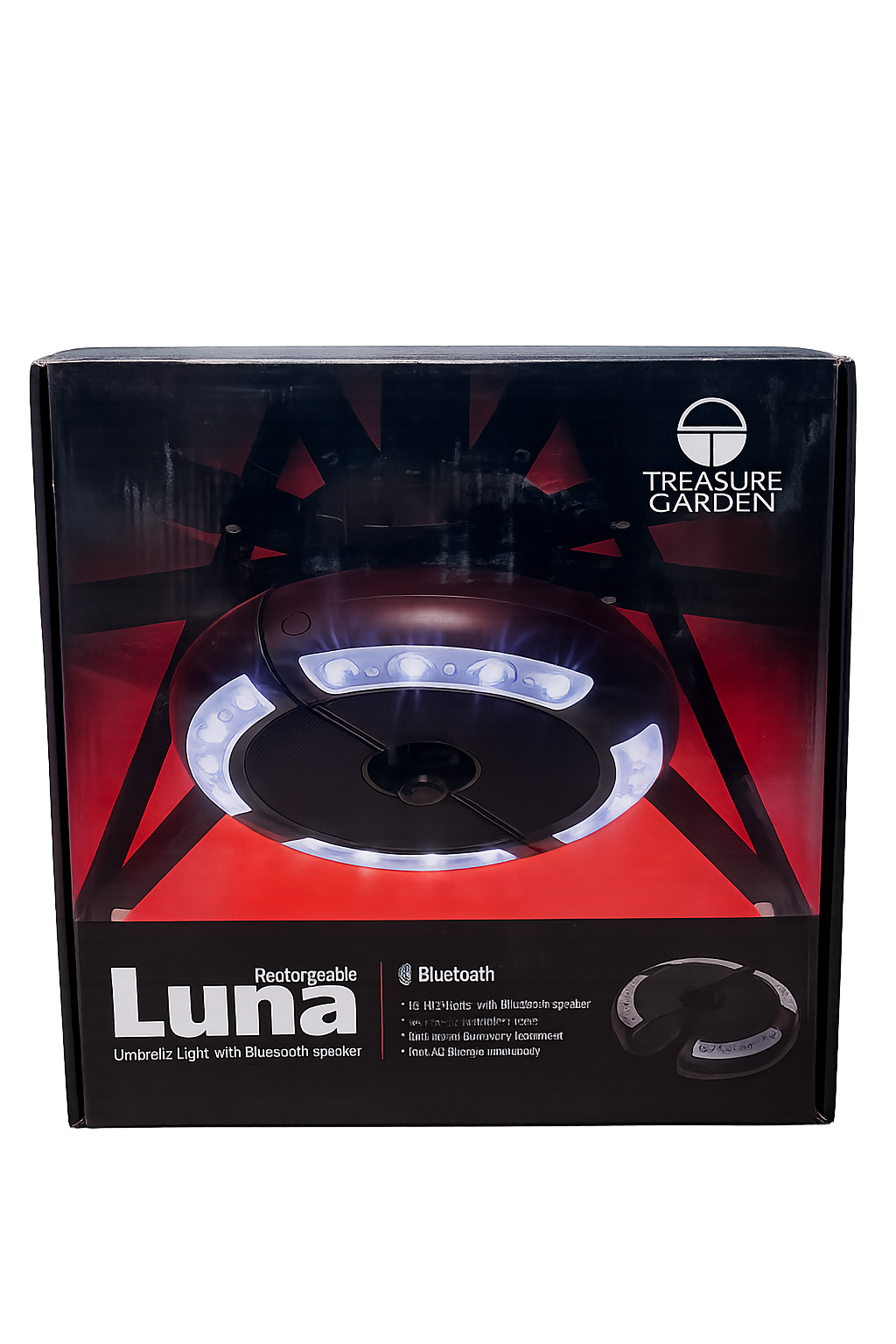 Treasure Garden Luna Lights with Bluetooth Speaker