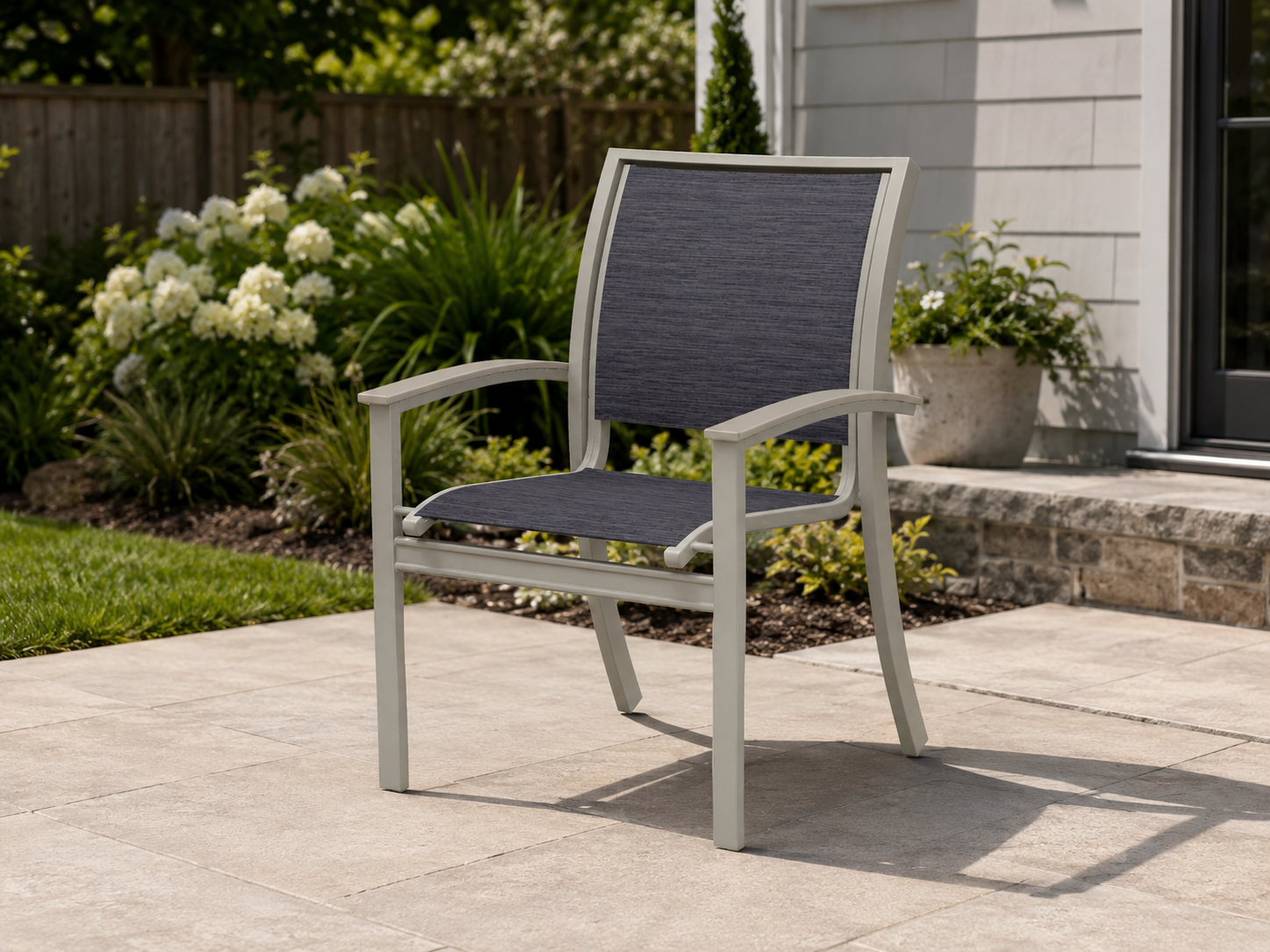 Telescope Bazza Stacking Cafe Chair w/ Polymer Arms
