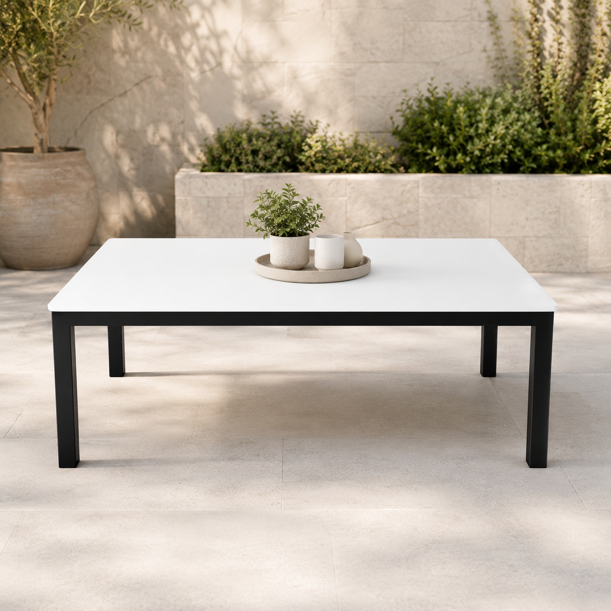 Telescope Origins Acrylic Resin Composite Dining Table w/ Legs