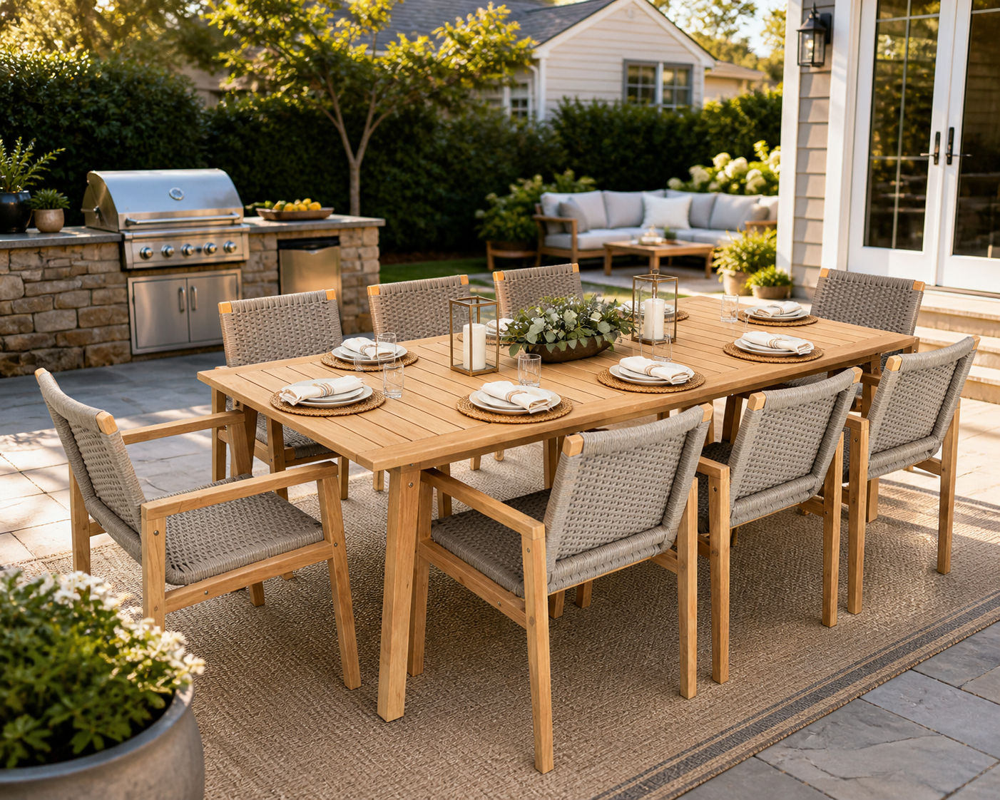 Royal Teak Admiral 9-Piece Teak Dining Set