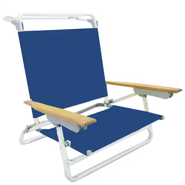Sun&Fun 5 Position Low Layflat Beach Chair - 7 Seat Height