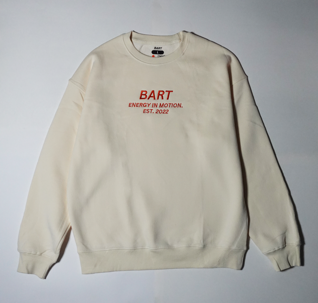 Bart Motion Crewneck Sweatshirt Beige