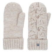 Chaos Star Mittens Heather Oatmeal