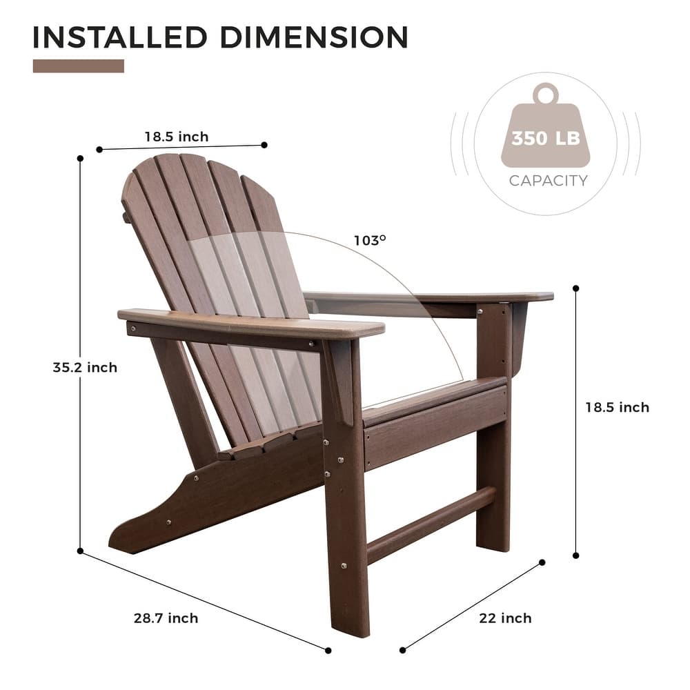 Life Outside Adirondack Chair Poly