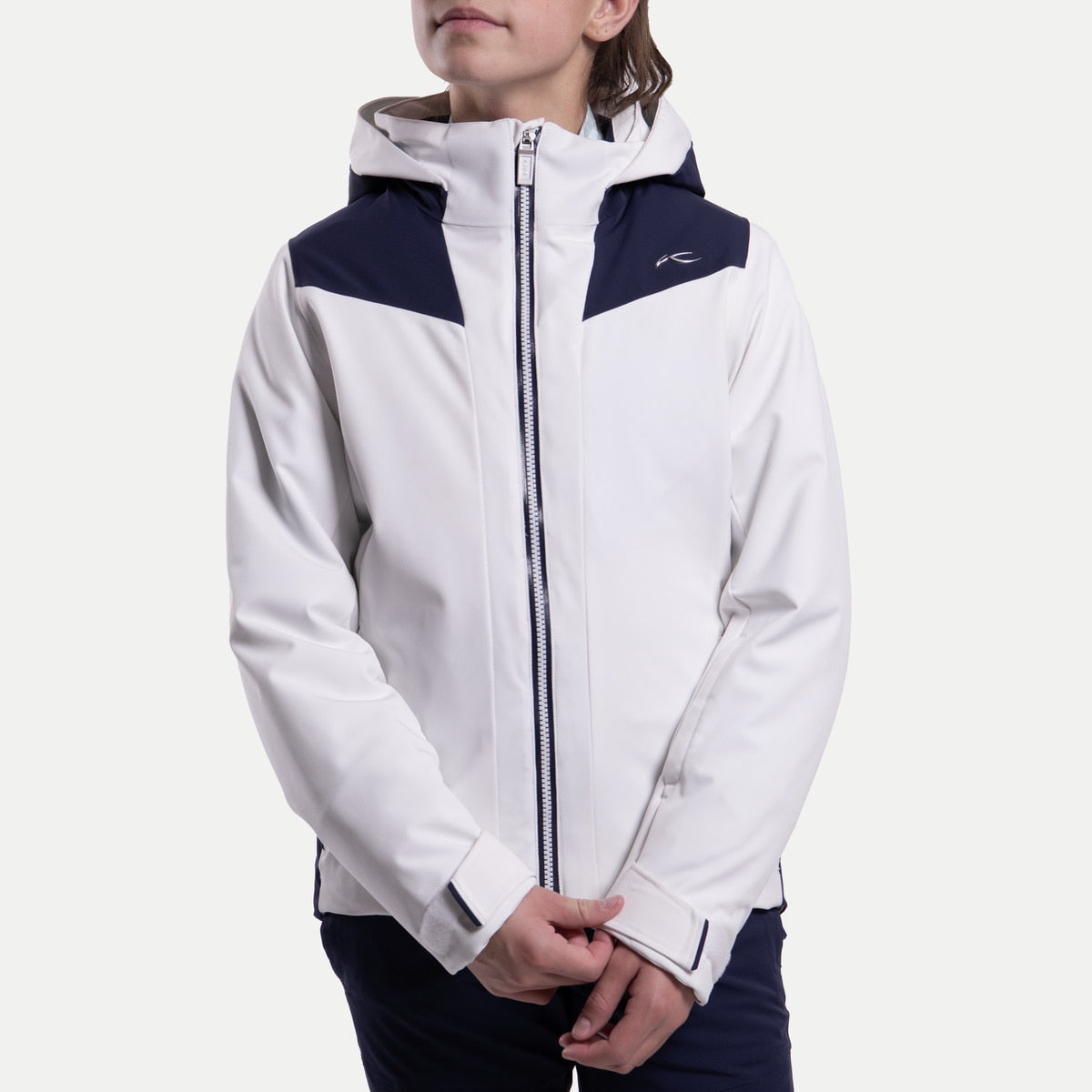 Kjus Girls Formula 2.0 Jacket White/Atlanta Blue
