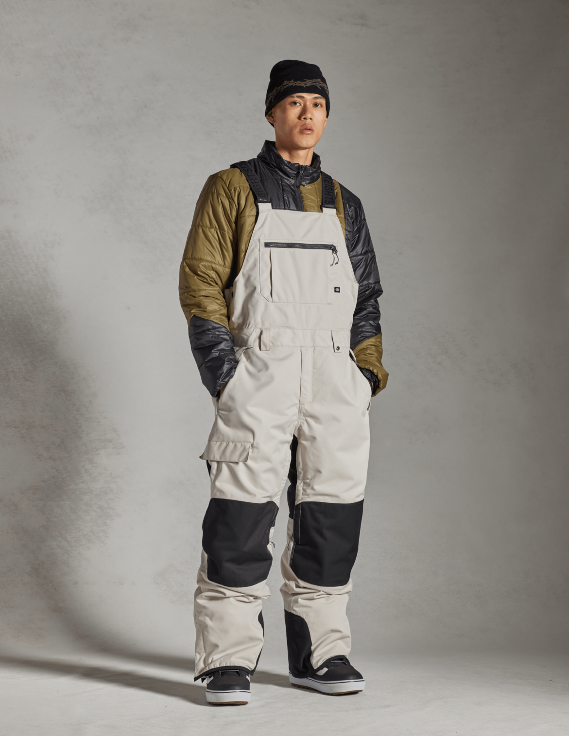 686 Mens Hot Lap Insulated Bib Limestone Colorblock