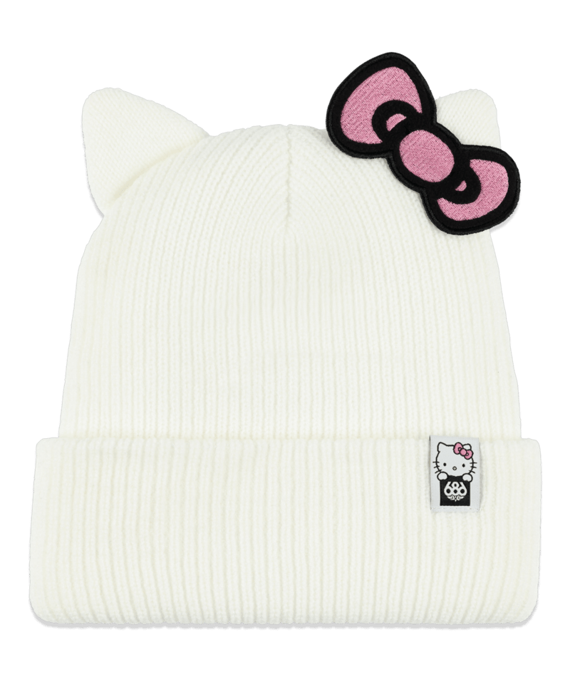 686 Womens Hello Kitty Beanie Hello Kitty White