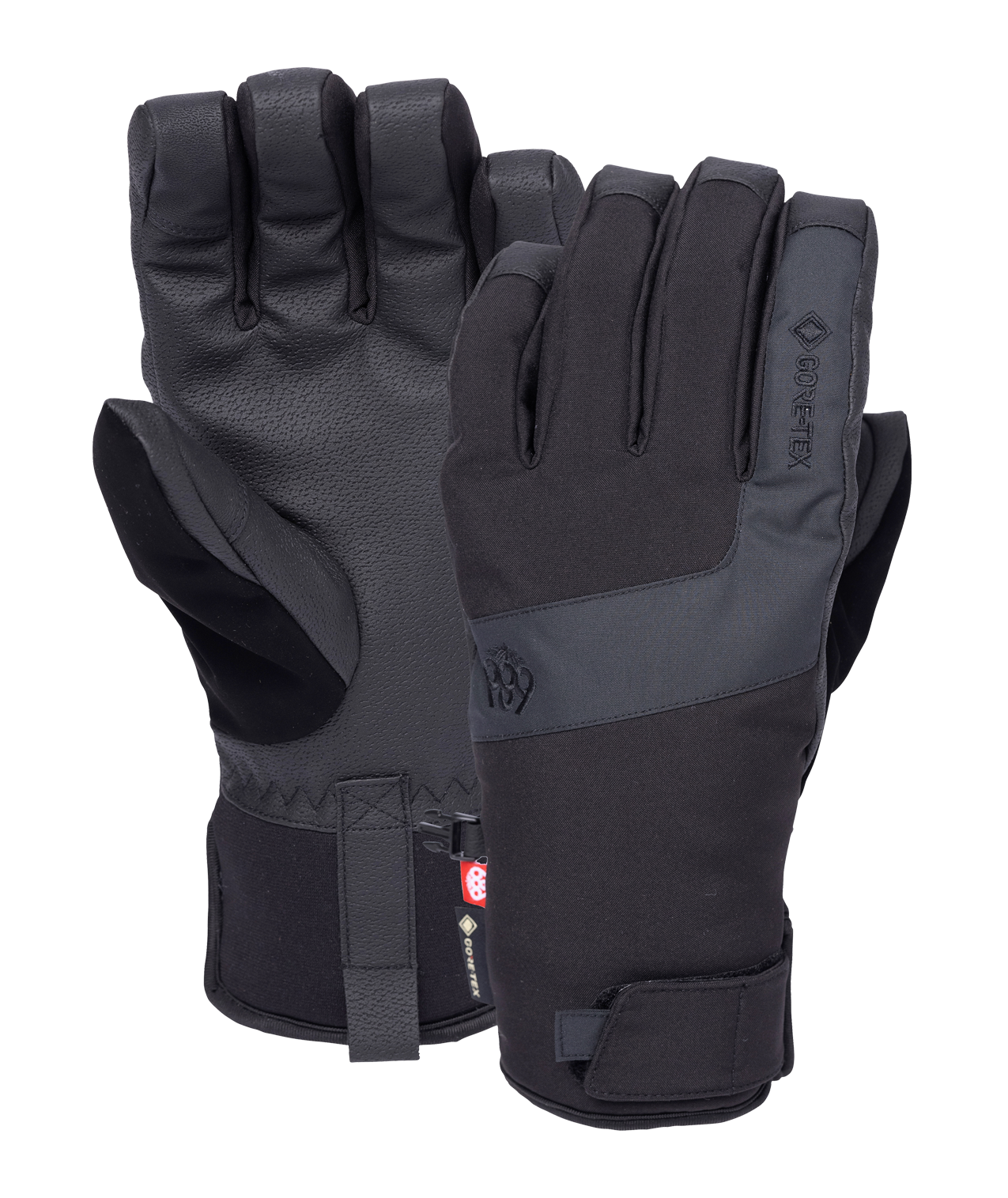 686 Mens Gore-Tex Linear Under Cuff Glove Charcoal