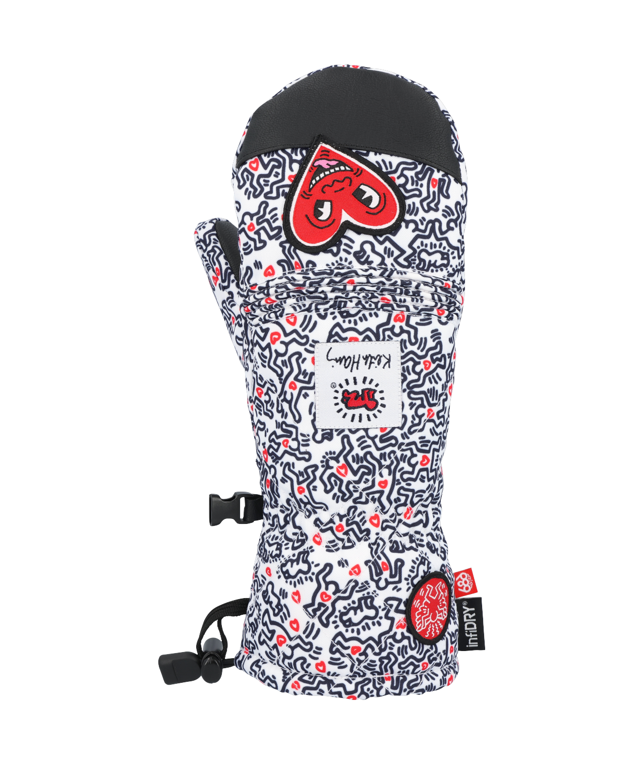 686 Womens Jubilee Mitt Keith Haring White