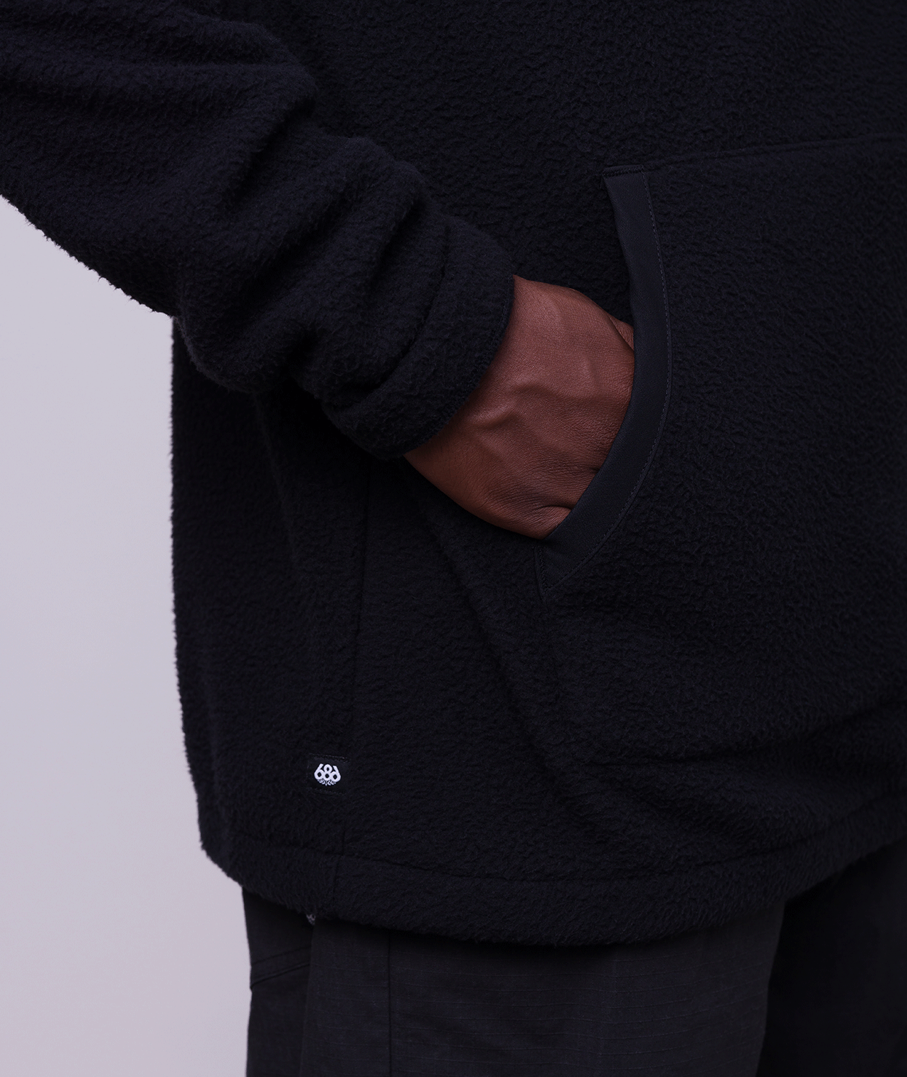 686 Mens Buttermilk Sherpa Fleece Pullover Hoody