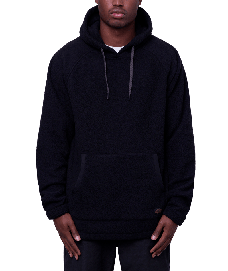 686 Mens Buttermilk Sherpa Fleece Pullover Hoody Black