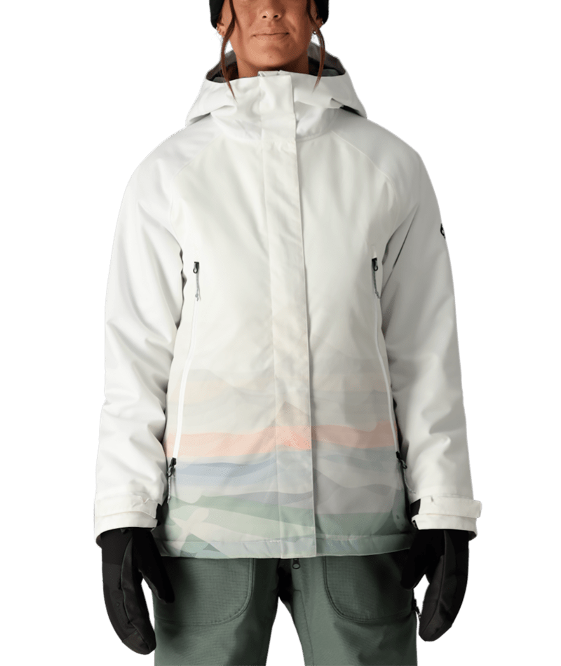 686 Womens Fantasia Insulated Jacket White Sierra Sunset