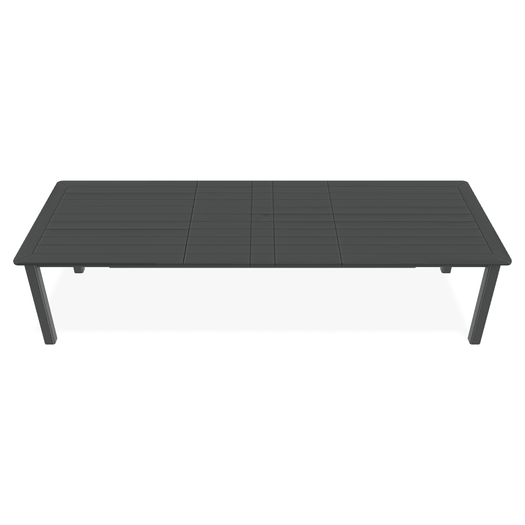 Telescope MGP Dining Table w/ Legs / Graphite MGP / Slat