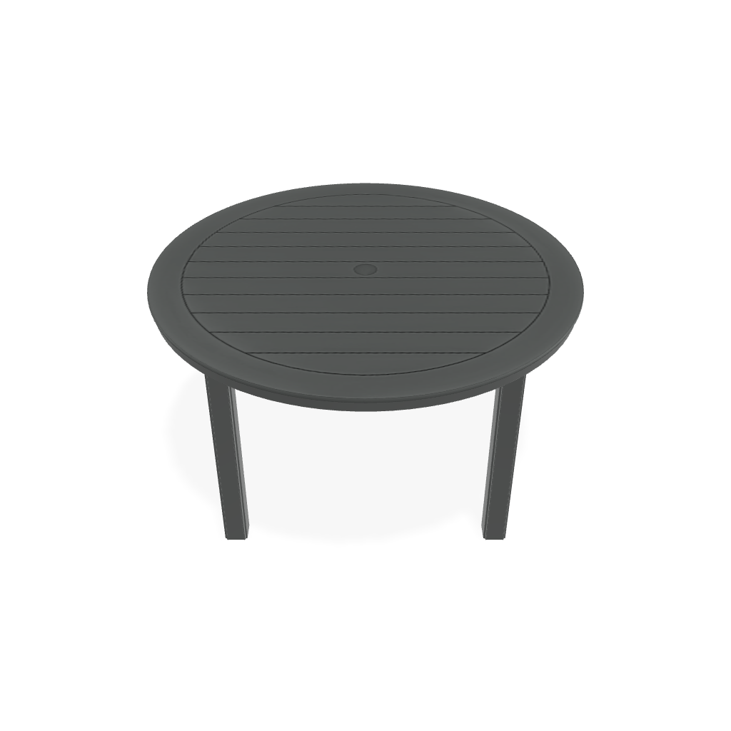 Telescope MGP Dining Table w/ Legs / Graphite MGP / Round