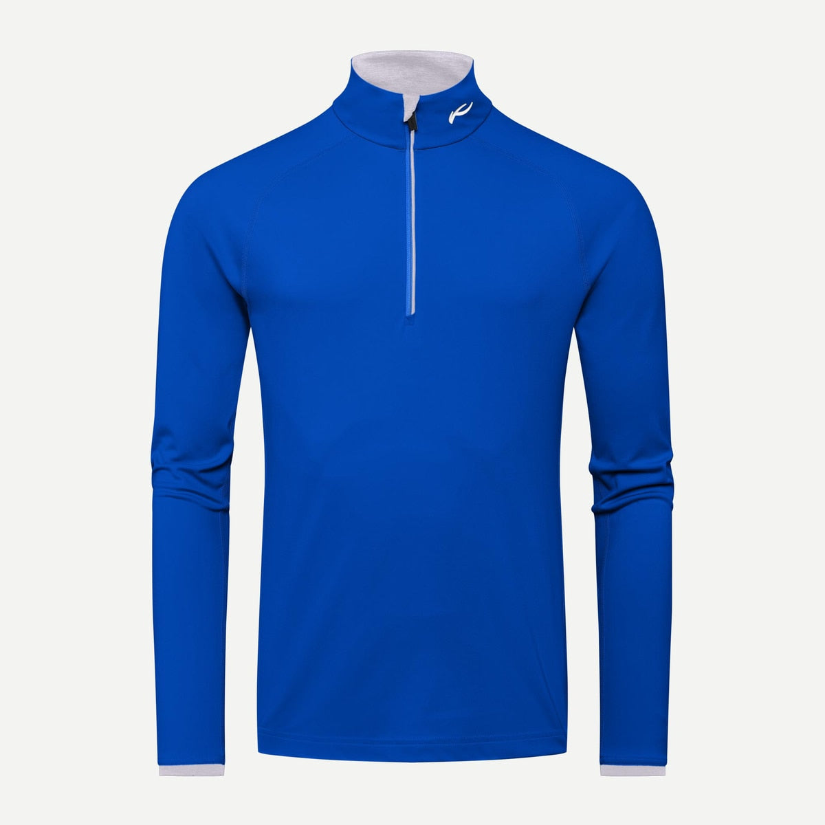 Kjus Mens Feel Midlayer Half-Zip Bright Blue