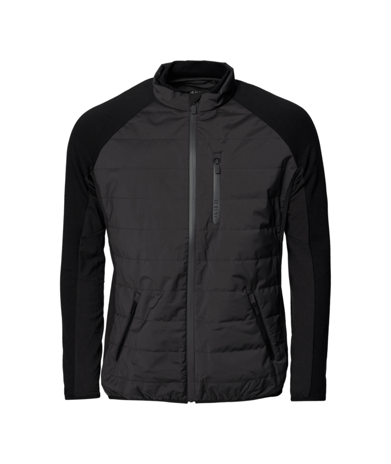 Le Bent Mens Pramecou Wool Insulated Hybrid Jacket Black