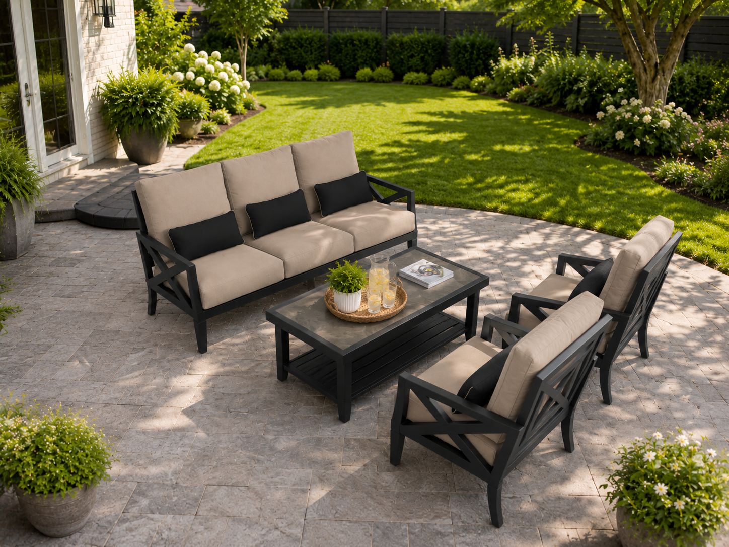 Monaco 4 Piece Seating Set