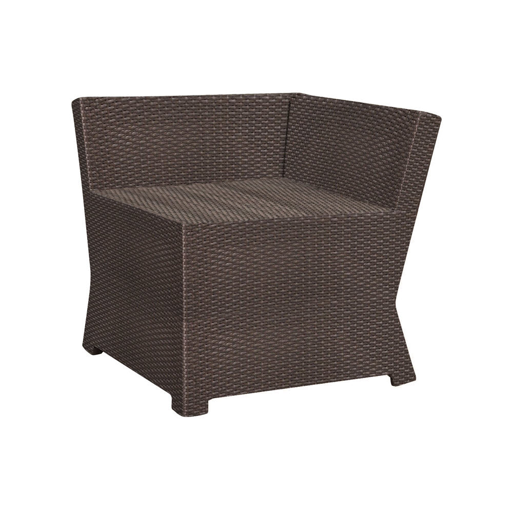 North Cape Cabo Sectional Corner End Table w/ Glass