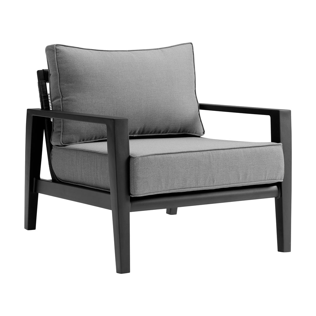 Armen Living Amalfi 4 Piece Outdoor Conversation Set