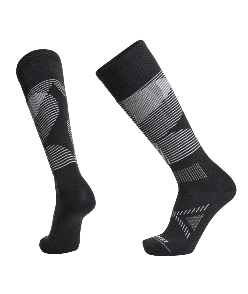 Le Bent Shred Targeted Cushion Snow Sock Black