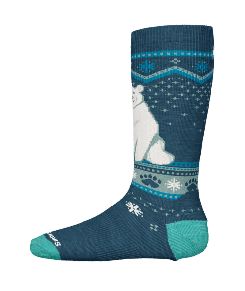 Smartwool Kids Wintersport Full Cushion Polar Bear Pattern OTC Socks