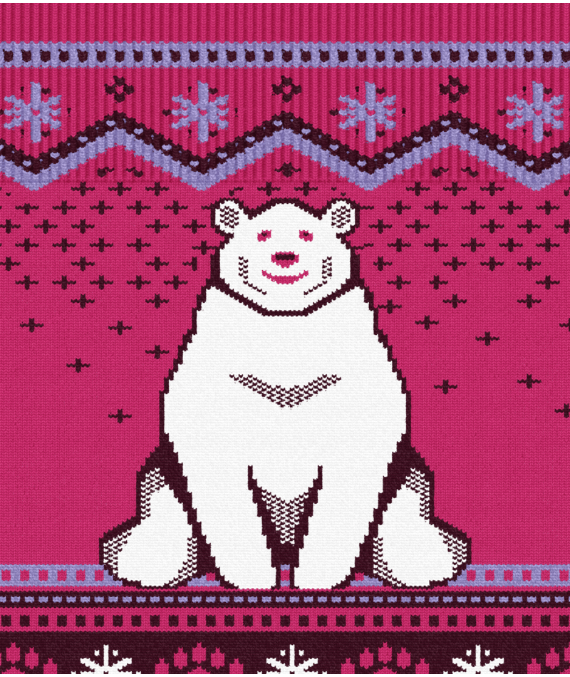Smartwool Kids Wintersport Full Cushion Polar Bear Pattern OTC Socks