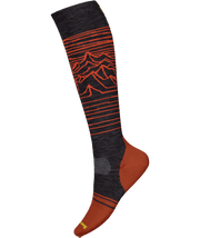 Smartwool Snowboard Full Cushion Iguchi Pattern OTC Socks Charcoal