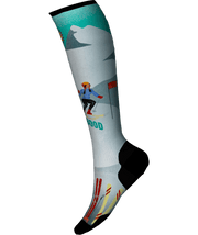 Smartwool Womens Ski Targeted Cushion Snow Bunny Print OTC Socks