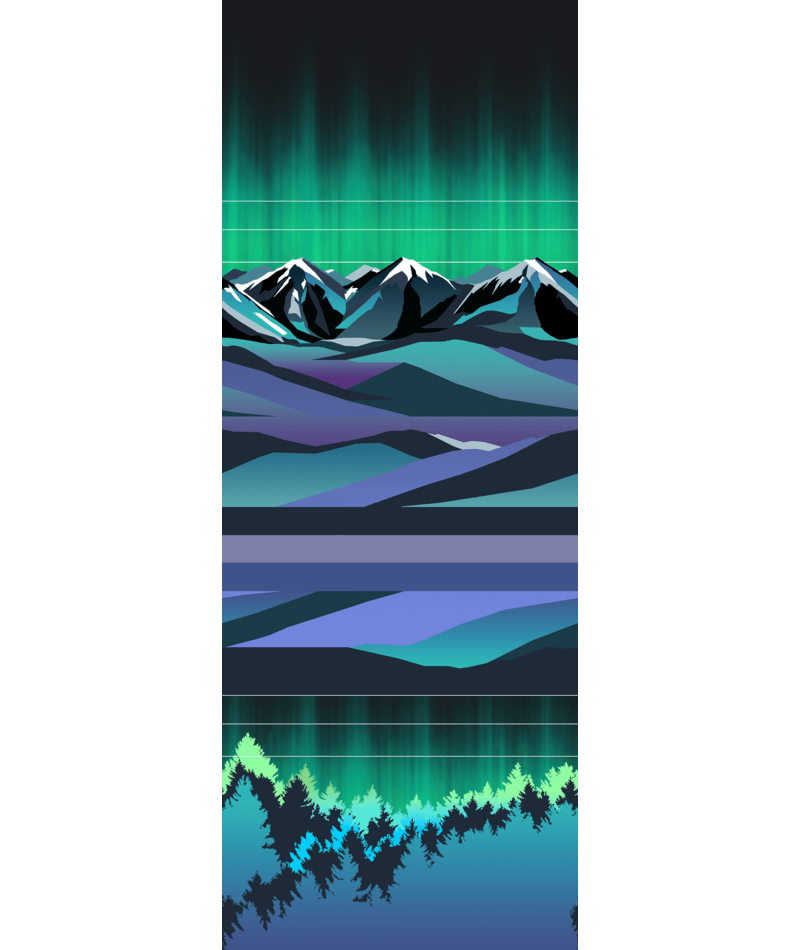 Smartwool Junior Ski Zero Cushion Aurora Flash Print OTC Socks