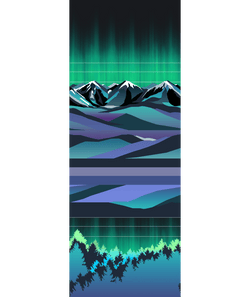 Smartwool Junior Ski Zero Cushion Aurora Flash Print OTC Socks