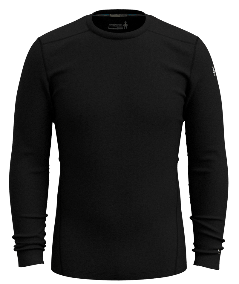 Smartwool Mens Classic Thermal Merino Base Layer Crew Black