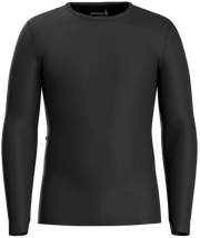 Smartwool Mens Intraknit Thermal Merino Base Layer Crew Charcoal-Black