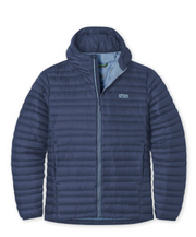 Stio Mens Pinion Down Hooded Jacket Mountain Shadow