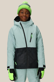 686 Boys Hydra Insulated Jacket Dusty Marine Colorblock