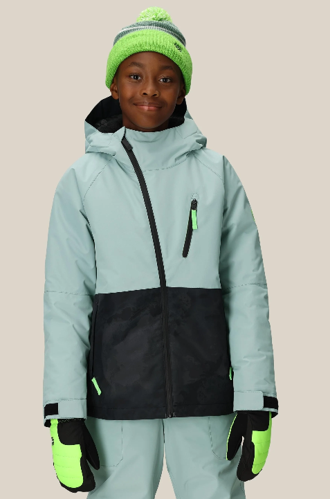 686 Boys Hydra Insulated Jacket Dusty Marine Colorblock