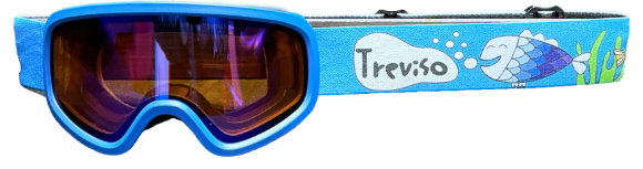 Treviso Prime Small Kids Goggles Blue Fish