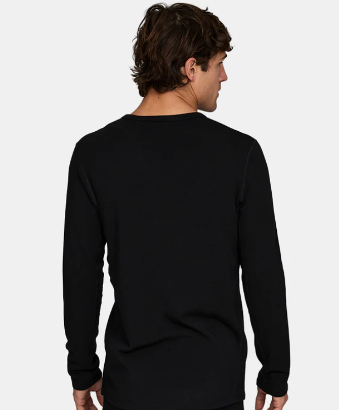 Le Bent Mens Heavyweight Antarctic Grid Fleece Crew