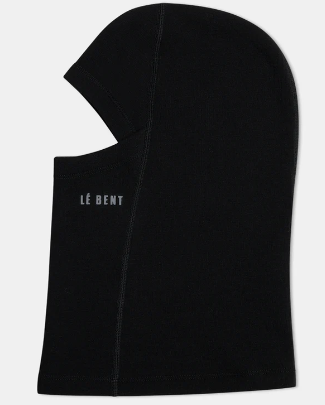 Le Bent Heavyweight Antarctic Grid Fleece Balaclava Black