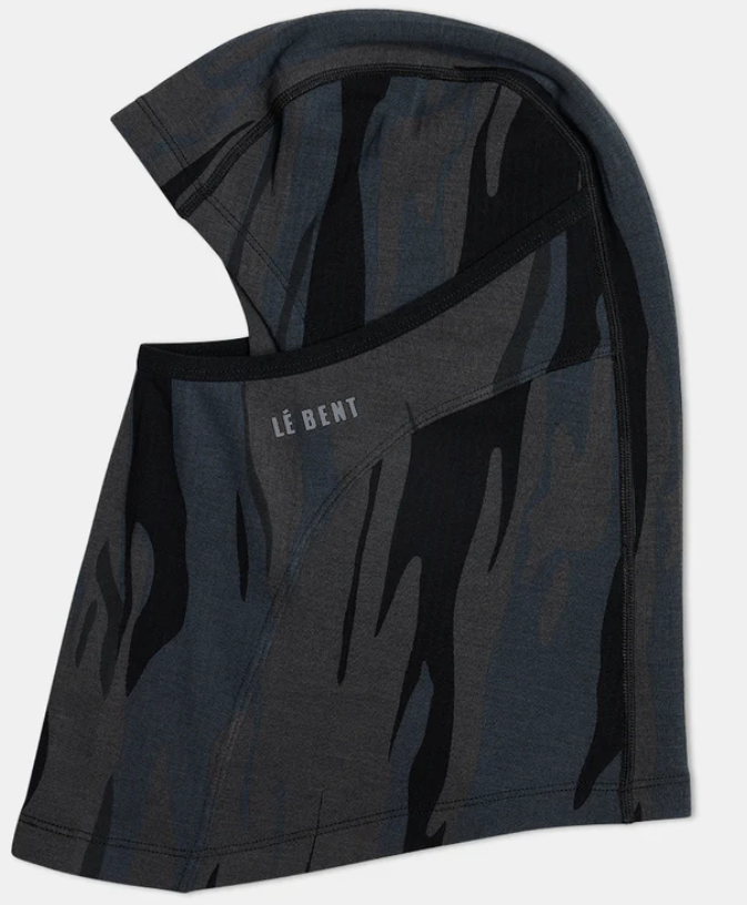 Le Bent Heavyweight Antarctic Grid Fleece Balaclava Ombre Snow Gum