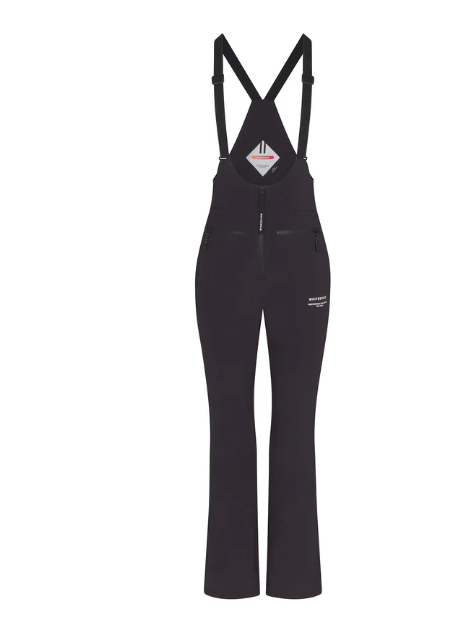 Whitespace High Waisted Riding Bib Black Onyx