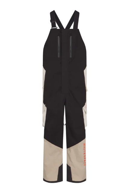 Whitespace 2L Insulated Cargo Bib Pant Plaza Taupe/Black Onyx/Bone